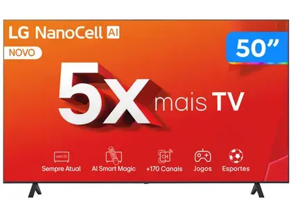 Smart TV 50 4K LCD LED NanoCell LG 50NANO80TSA